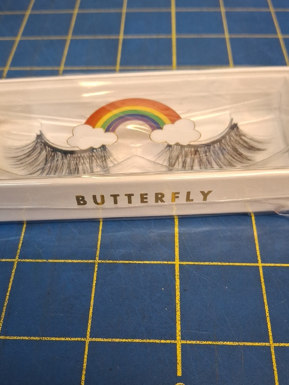 Truly Beauty Butterfly False Eyelashes with Rainbow Accent New